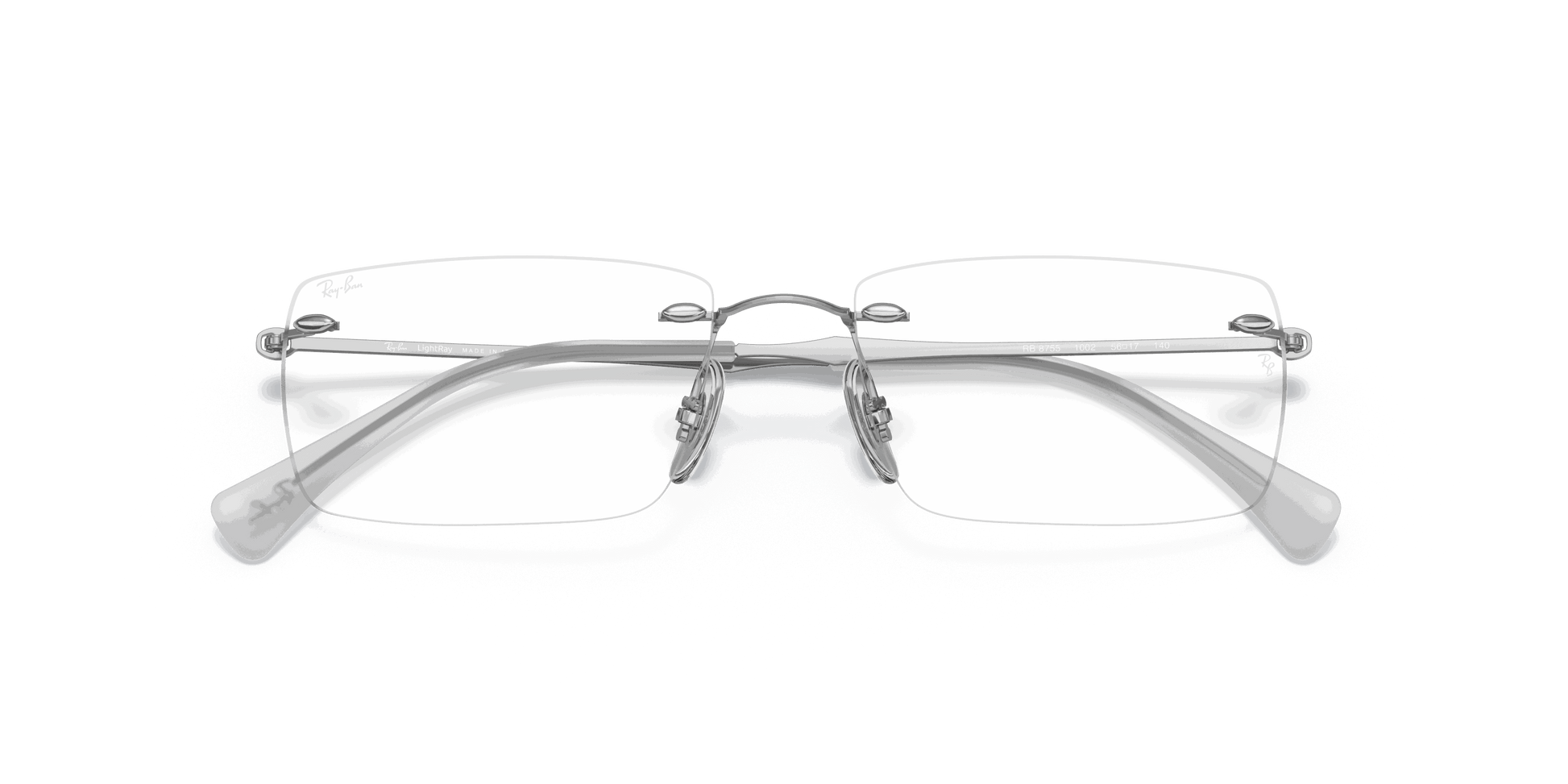 [Clear Lenses, Polished Silver Frame]