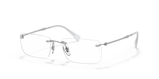 [Clear Lenses, Polished Silver Frame]