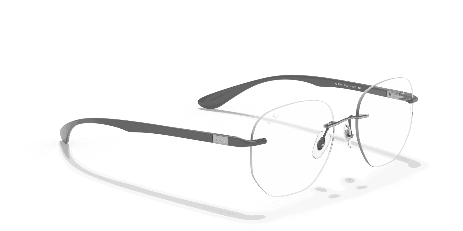 [Clear Lenses, Polished Gunmetal Frame]
