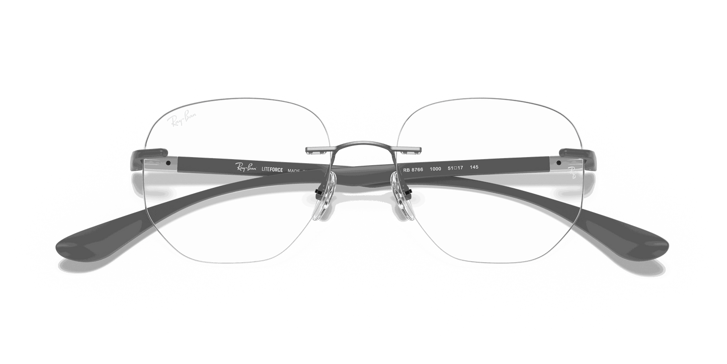 [Clear Lenses, Polished Gunmetal Frame]