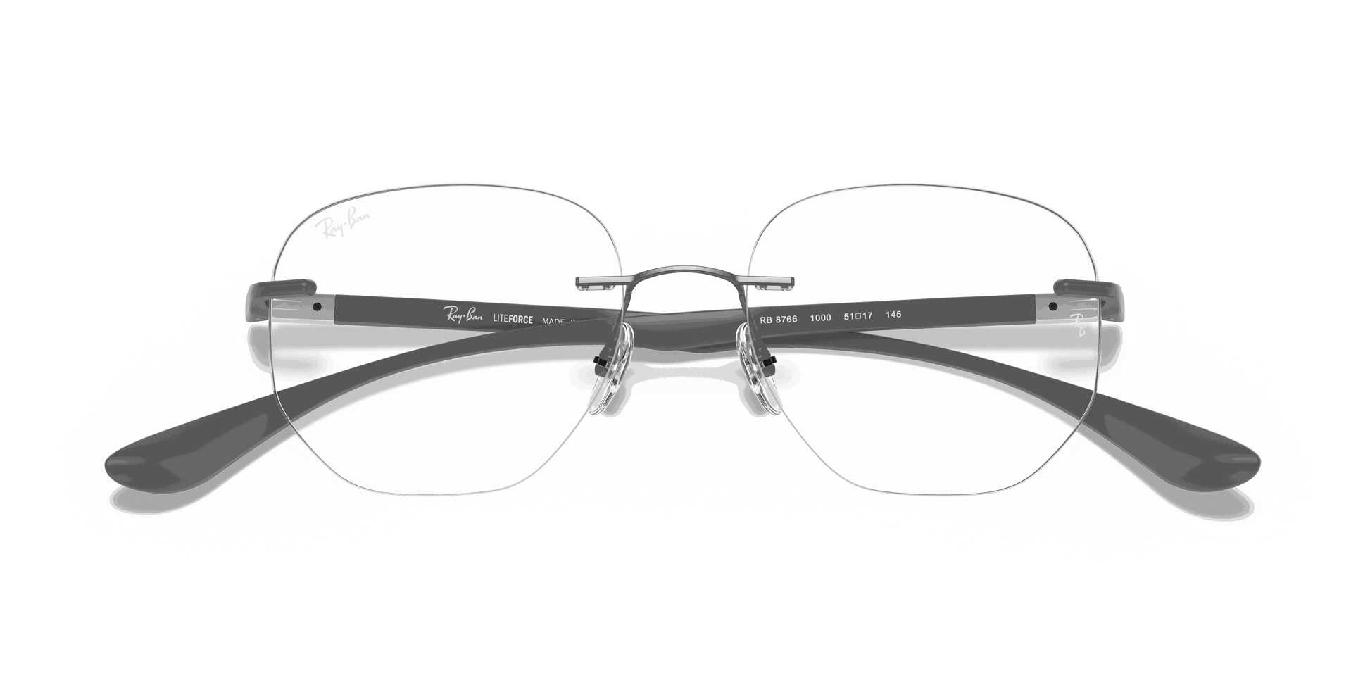 [Clear Lenses, Polished Gunmetal Frame]