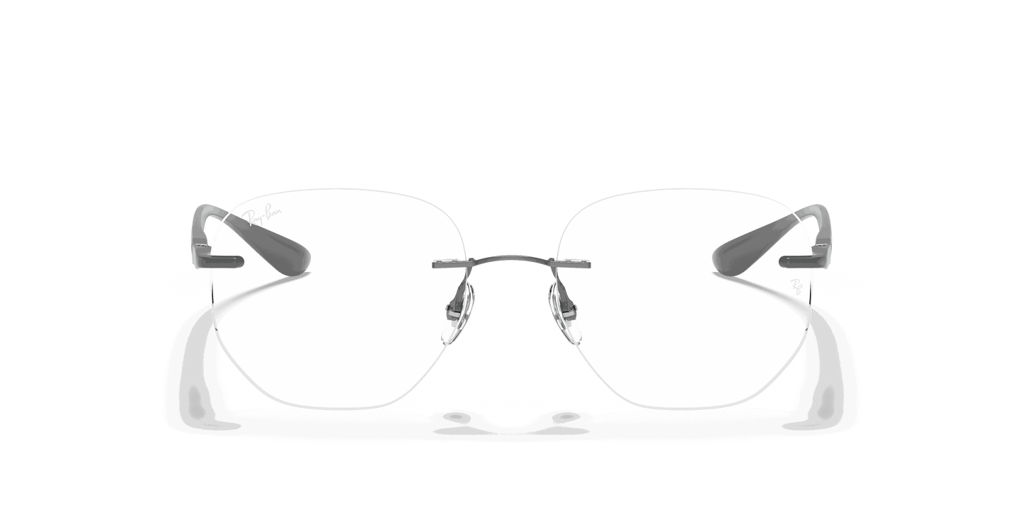 [Clear Lenses, Polished Gunmetal Frame]