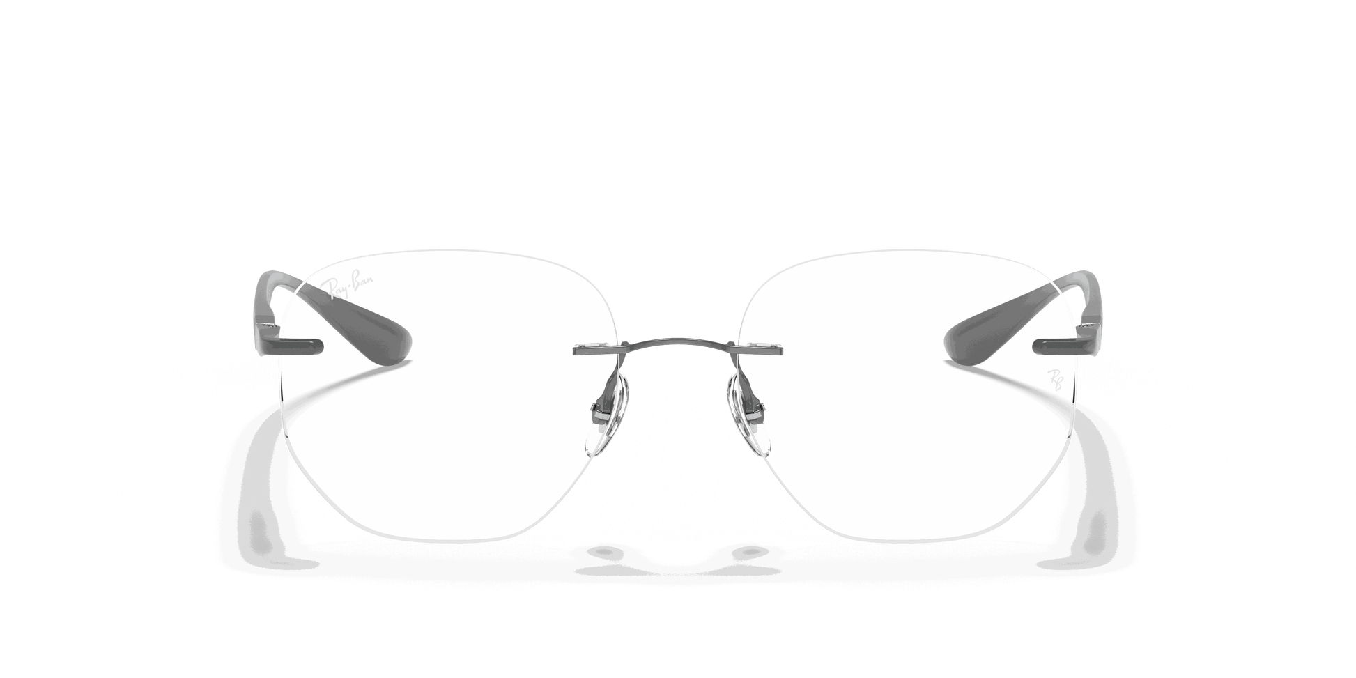 [Clear Lenses, Polished Gunmetal Frame]