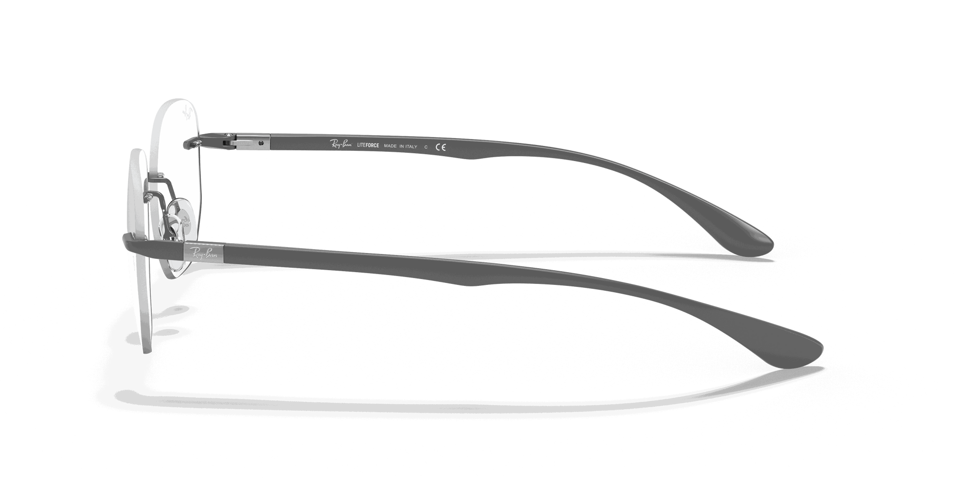 [Clear Lenses, Polished Gunmetal Frame]