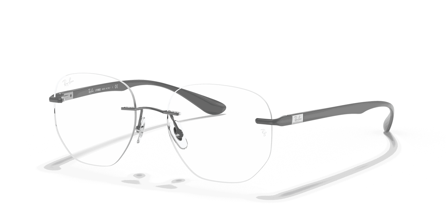 [Clear Lenses, Polished Gunmetal Frame]
