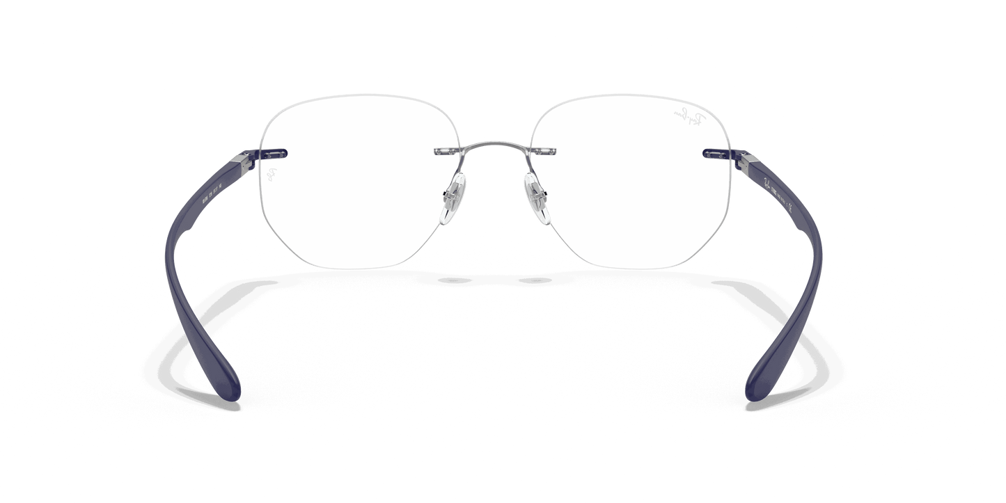 [Clear Lenses, Polished Silver Frame]