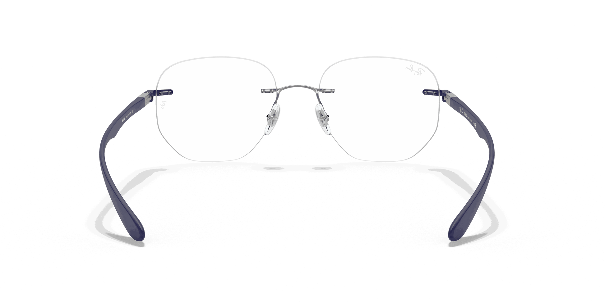 [Clear Lenses, Polished Silver Frame]