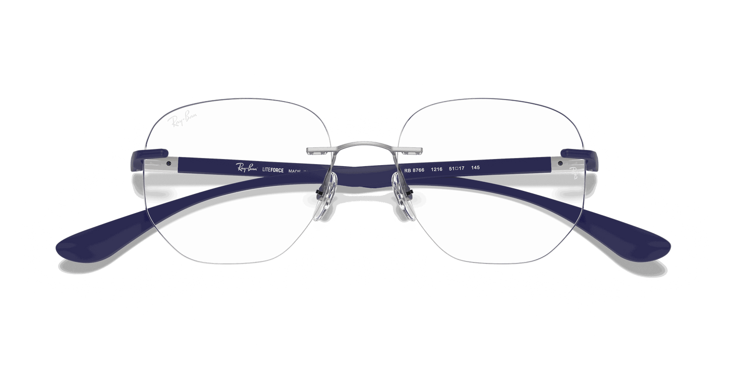 [Clear Lenses, Polished Silver Frame]