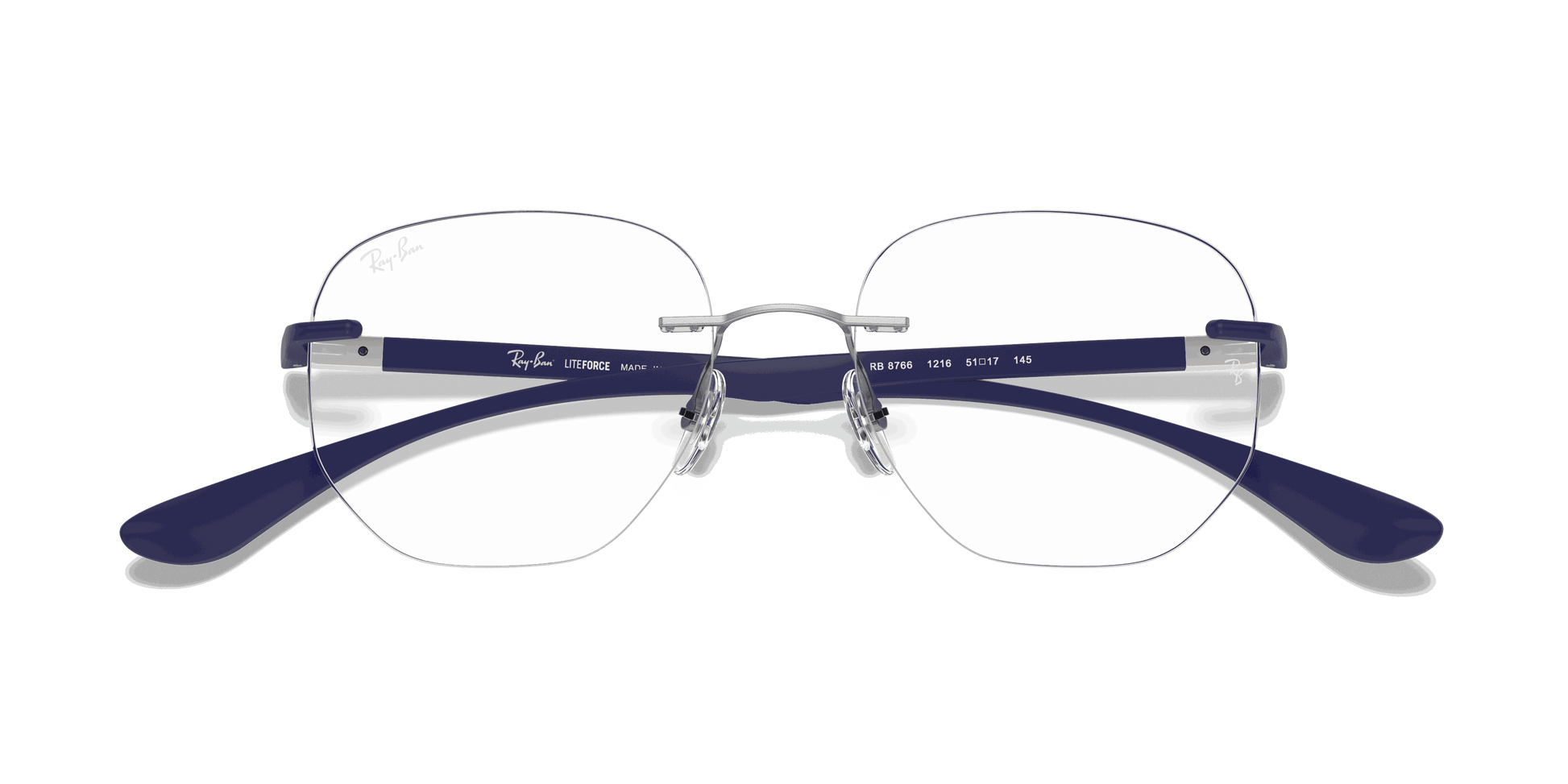 [Clear Lenses, Polished Silver Frame]