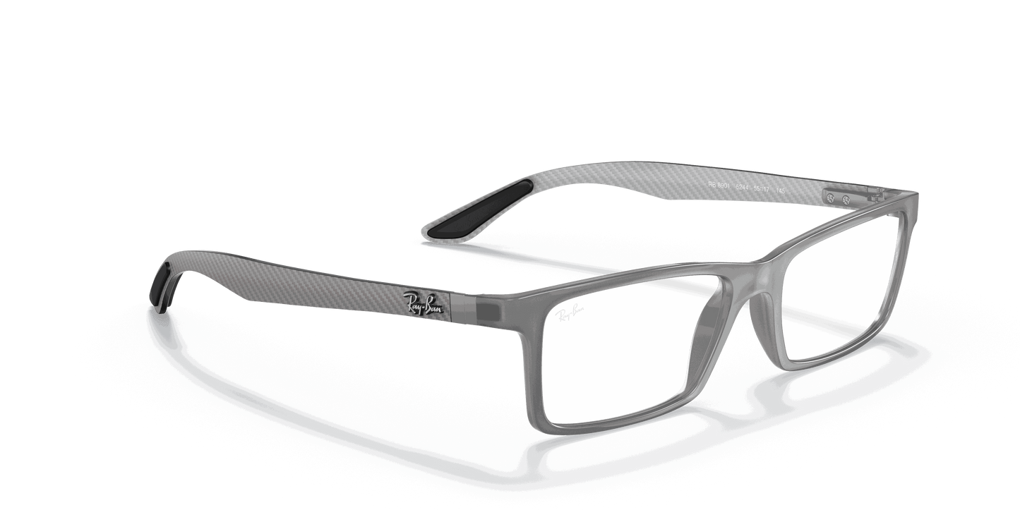 [Clear Lenses, Matte Grey Frame]