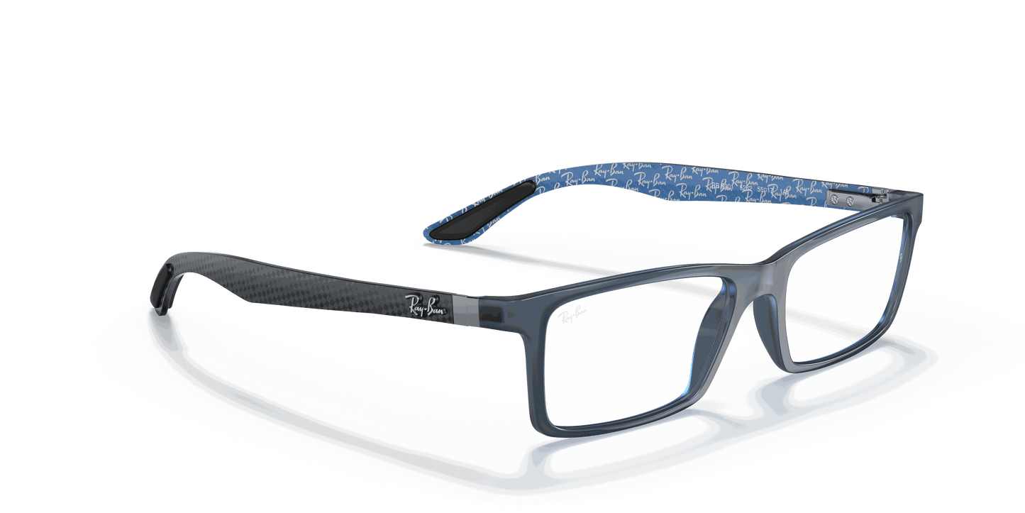 [Clear Lenses, Matte Blue Frame]