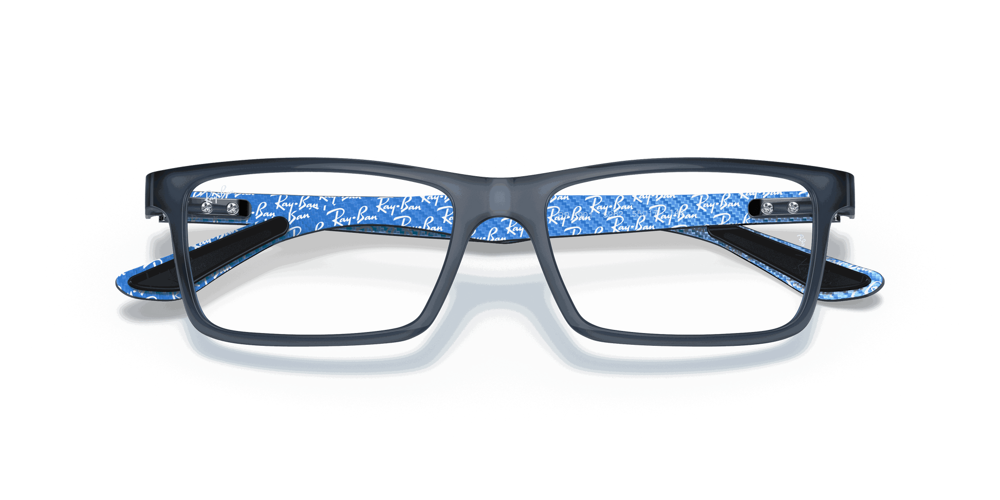 [Clear Lenses, Matte Blue Frame]