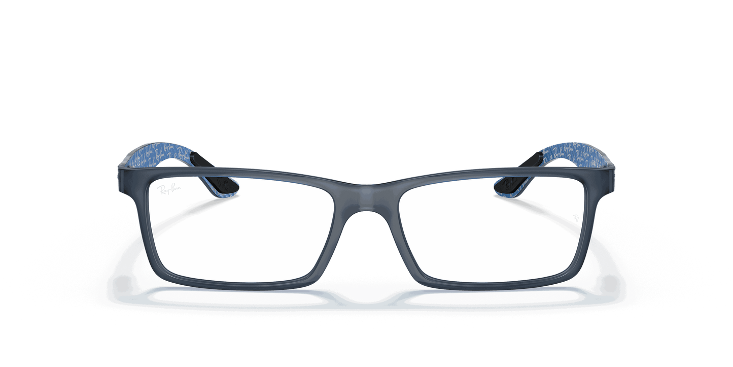 [Clear Lenses, Matte Blue Frame]