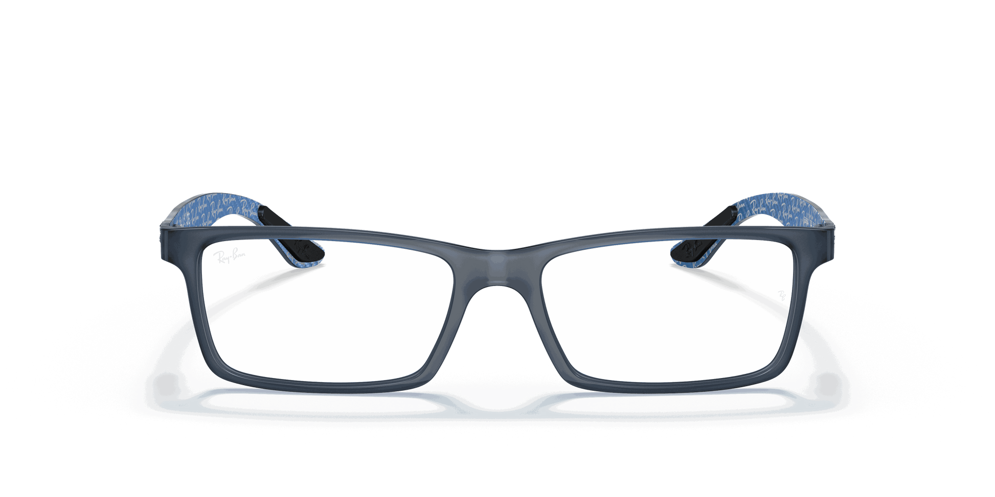 [Clear Lenses, Matte Blue Frame]