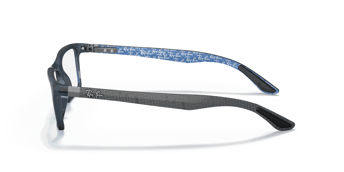 [Clear Lenses, Matte Blue Frame]