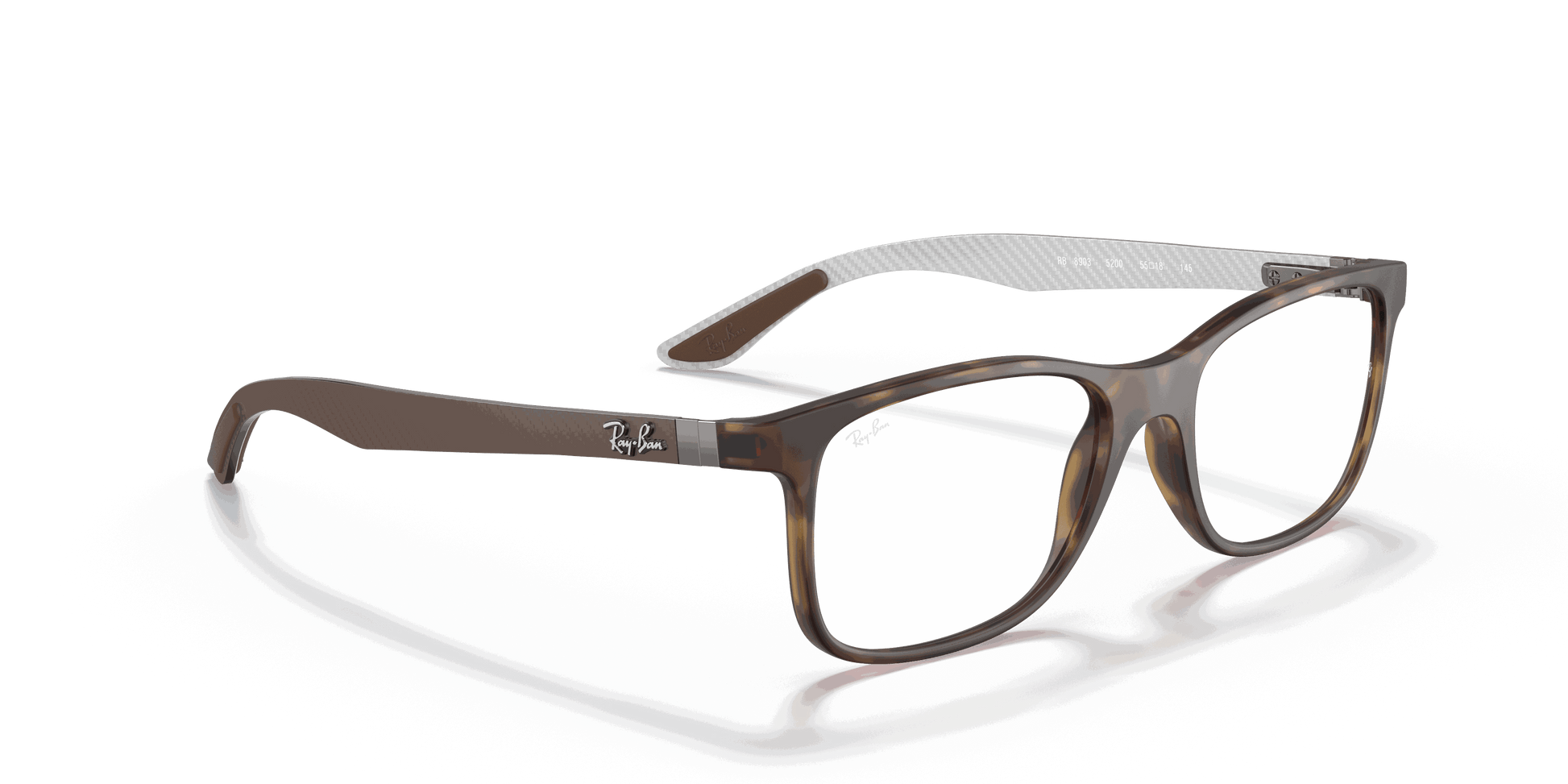 [Clear Lenses, Matte Havana Frame]