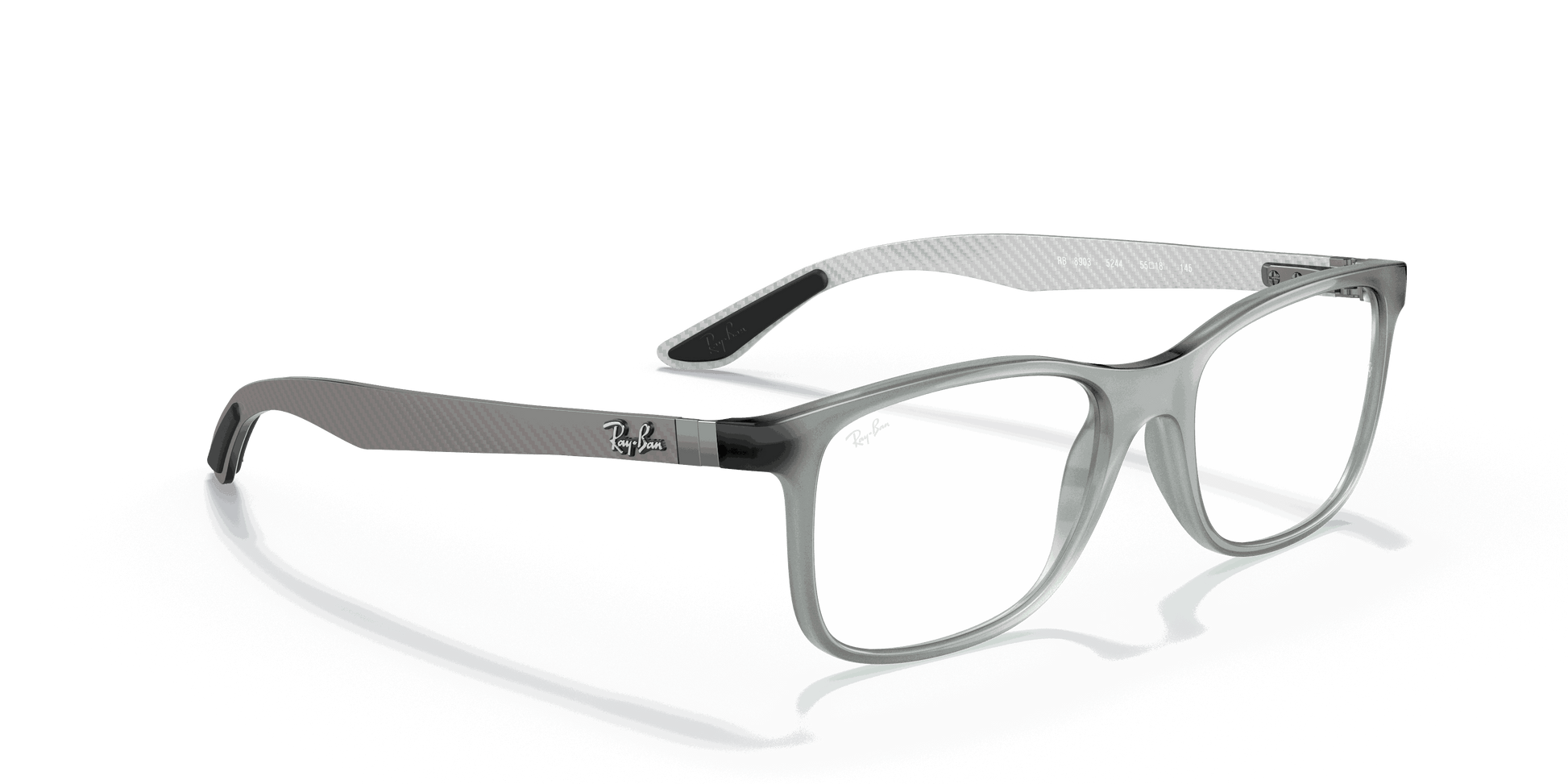 [Clear Lenses, Matte Grey Frame]
