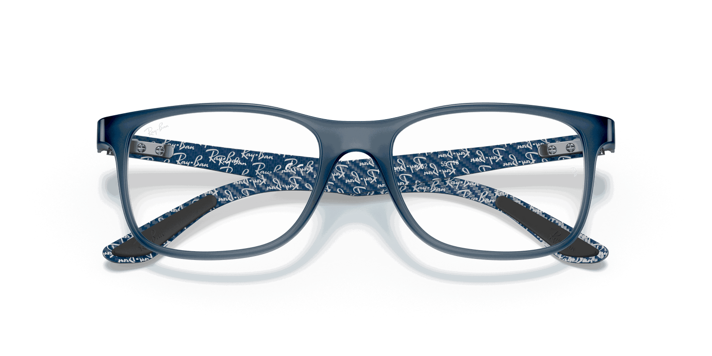 [Clear Lenses, Matte Blue Frame]