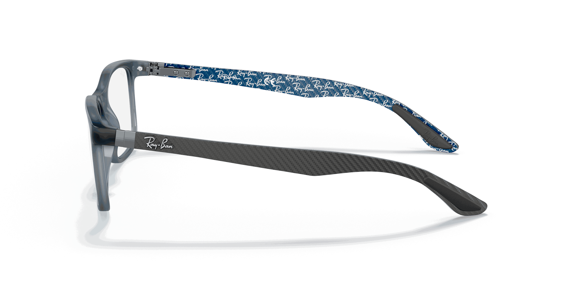 [Clear Lenses, Matte Blue Frame]