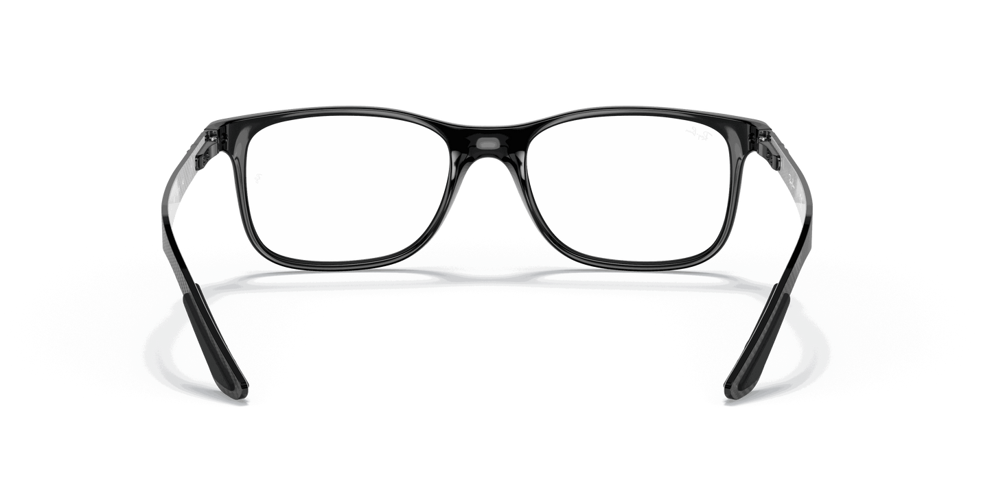 [Clear Lenses, Polished Black Frame]