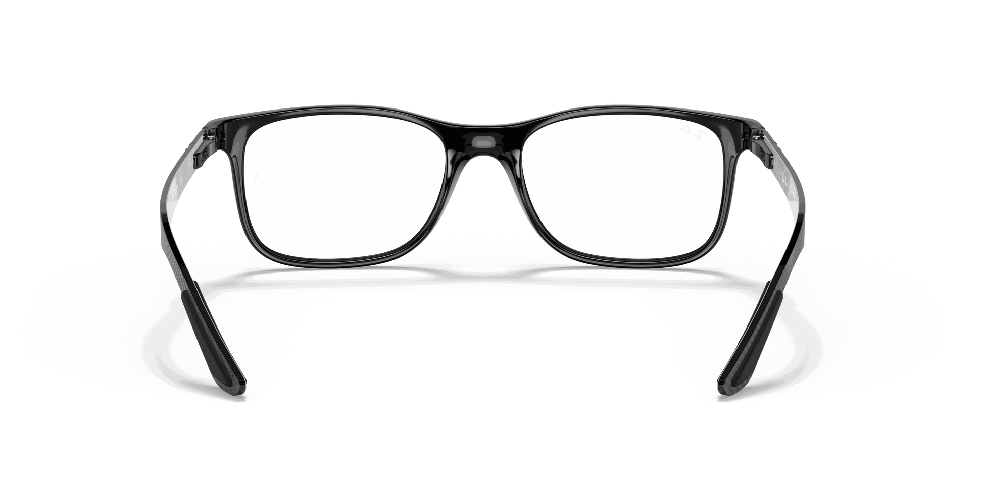 [Clear Lenses, Polished Black Frame]