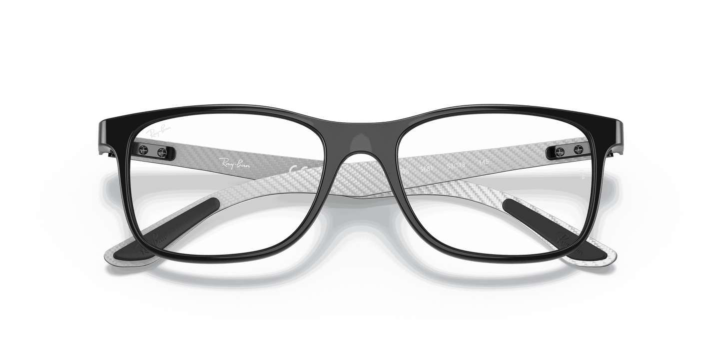 [Clear Lenses, Polished Black Frame]