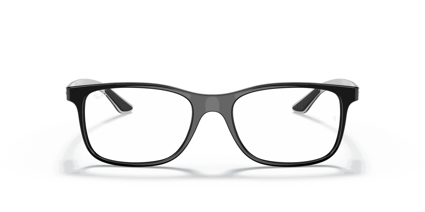 [Clear Lenses, Polished Black Frame]