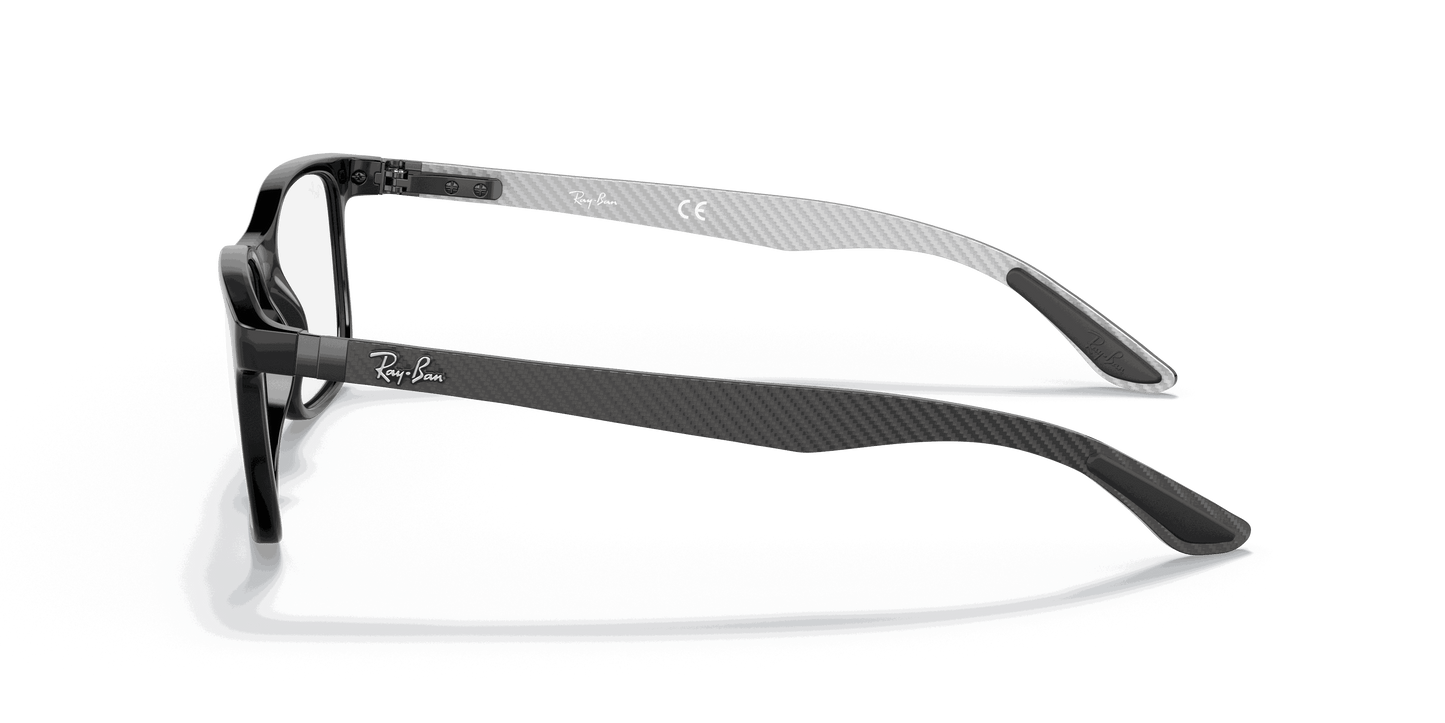 [Clear Lenses, Polished Black Frame]