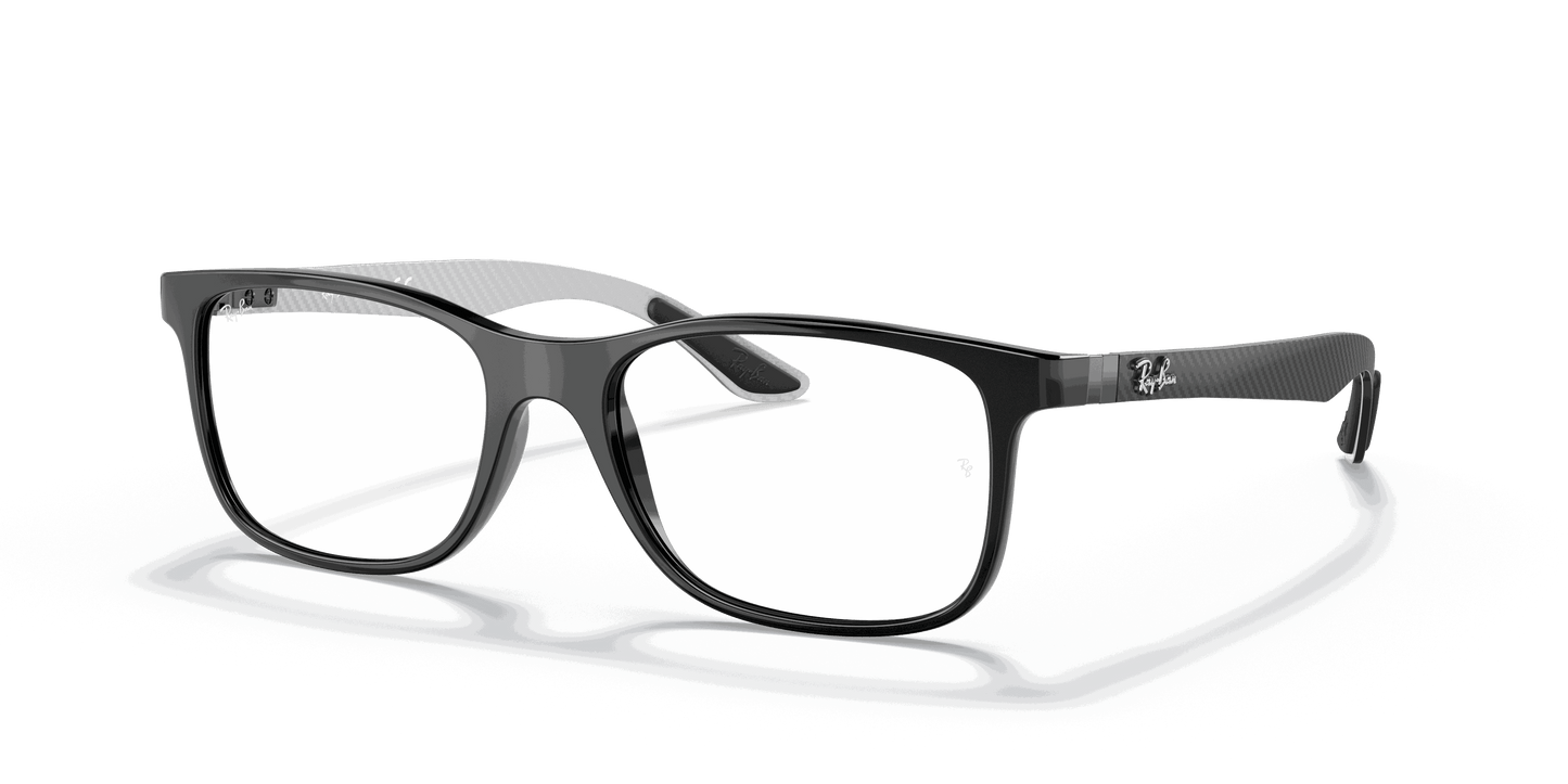 [Clear Lenses, Polished Black Frame]