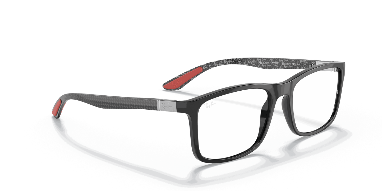 [Clear Lenses, Polished Black Frame]