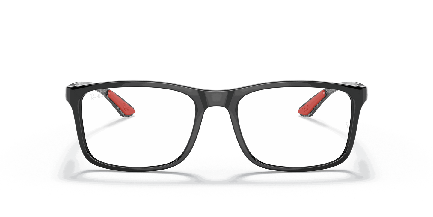 [Clear Lenses, Polished Black Frame]