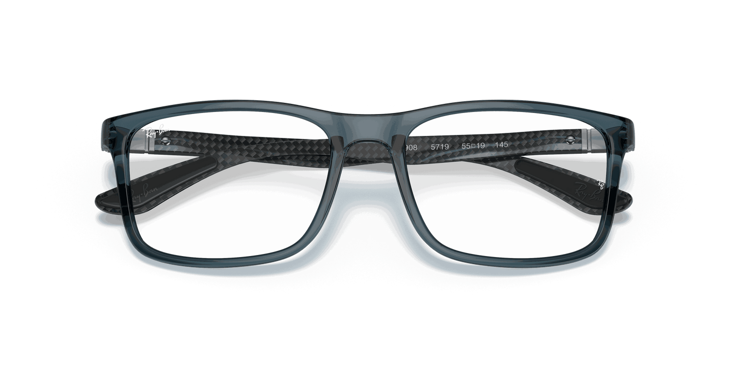 [Clear Lenses, Polished Transparent Blue Frame]