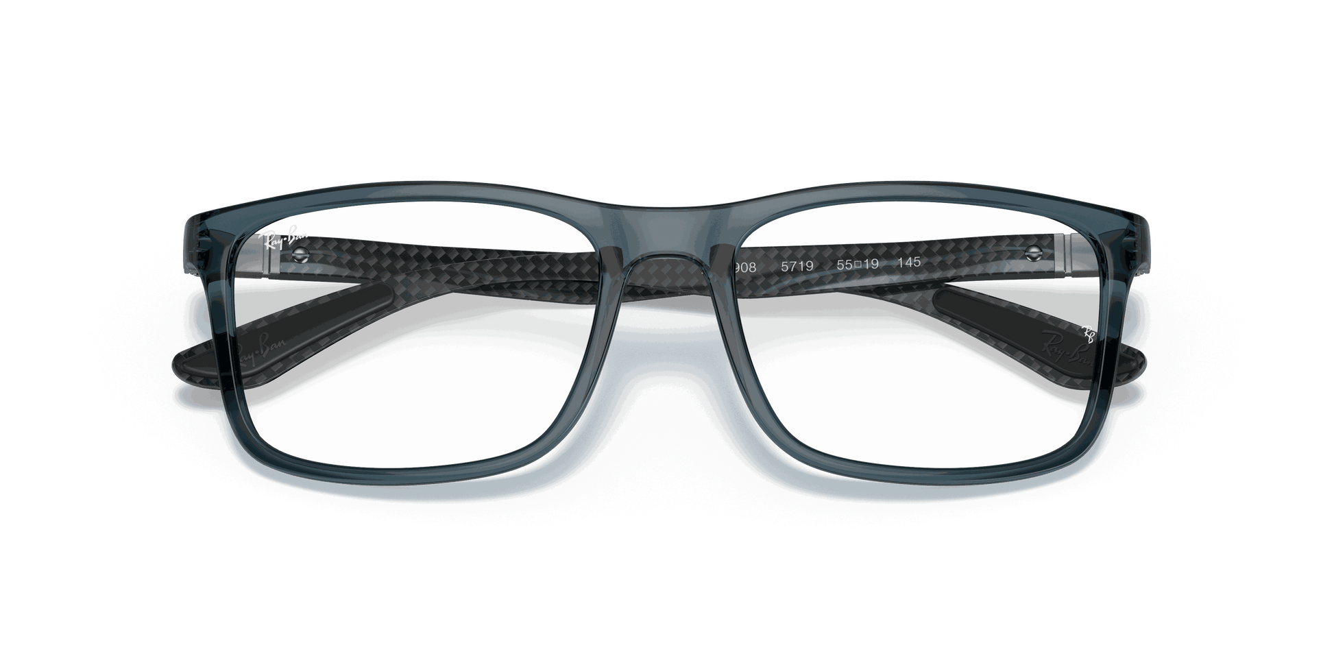 [Clear Lenses, Polished Transparent Blue Frame]