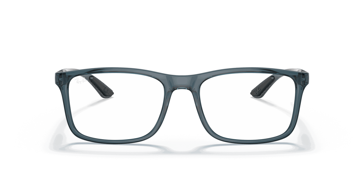 [Clear Lenses, Polished Transparent Blue Frame]