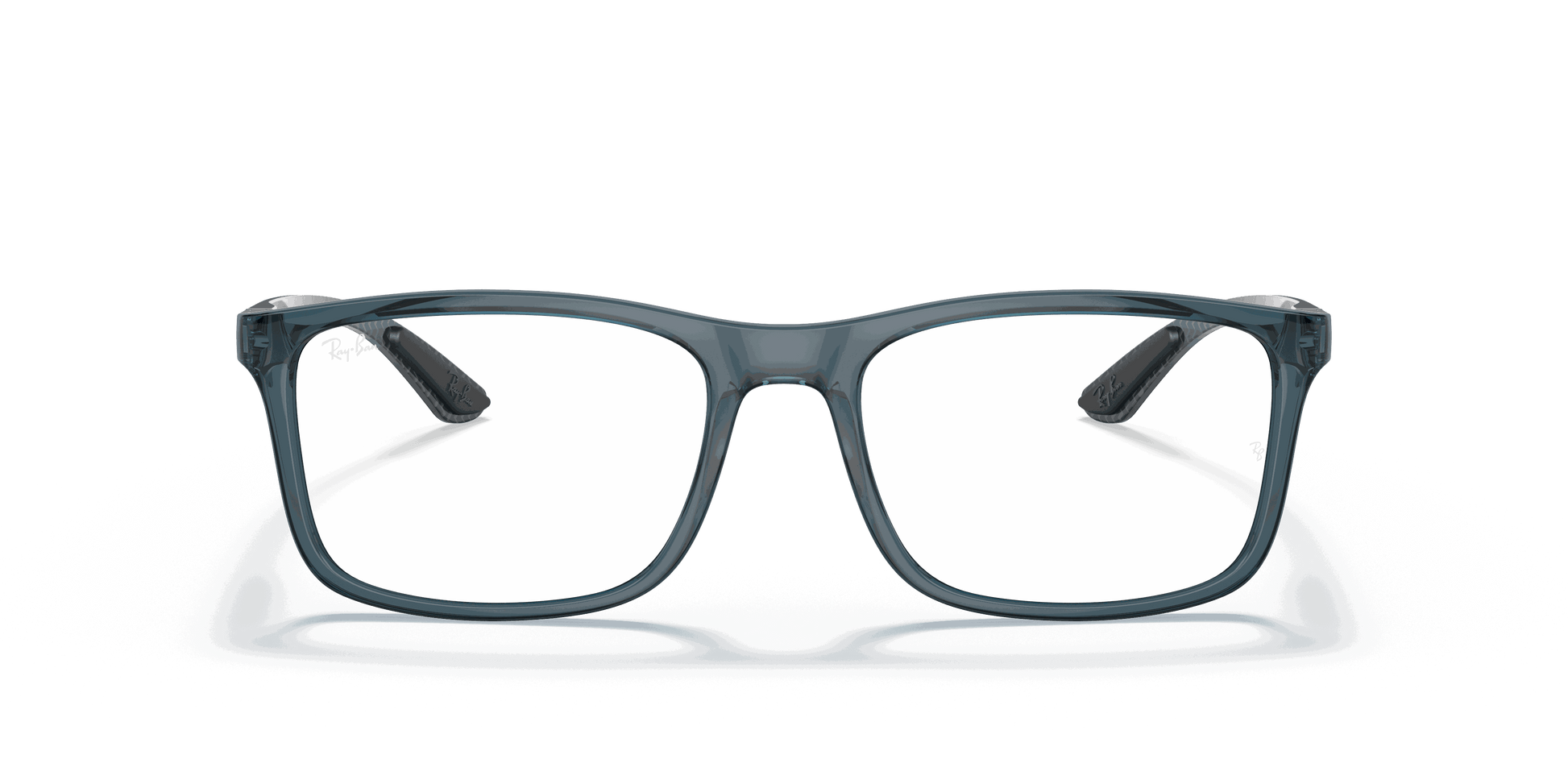 [Clear Lenses, Polished Transparent Blue Frame]