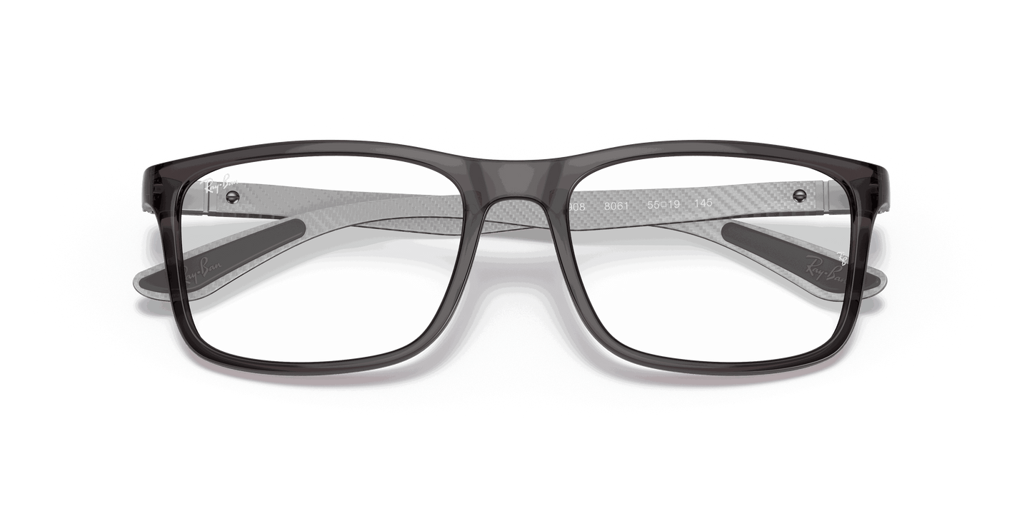 [Clear Lenses, Polished Transparent Grey Frame]