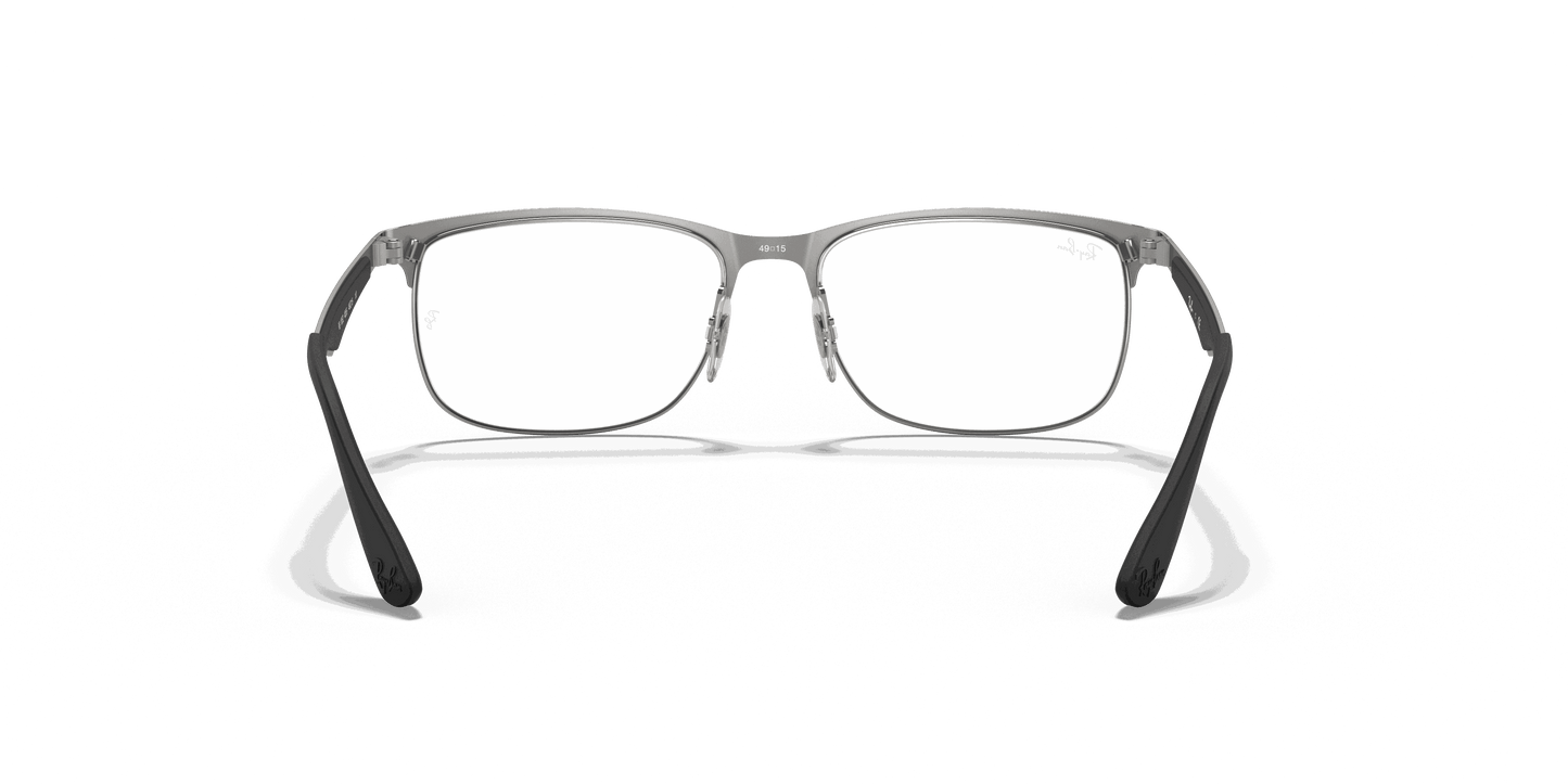 [Clear Lenses, Matte Matte Black On Silver Frame]
