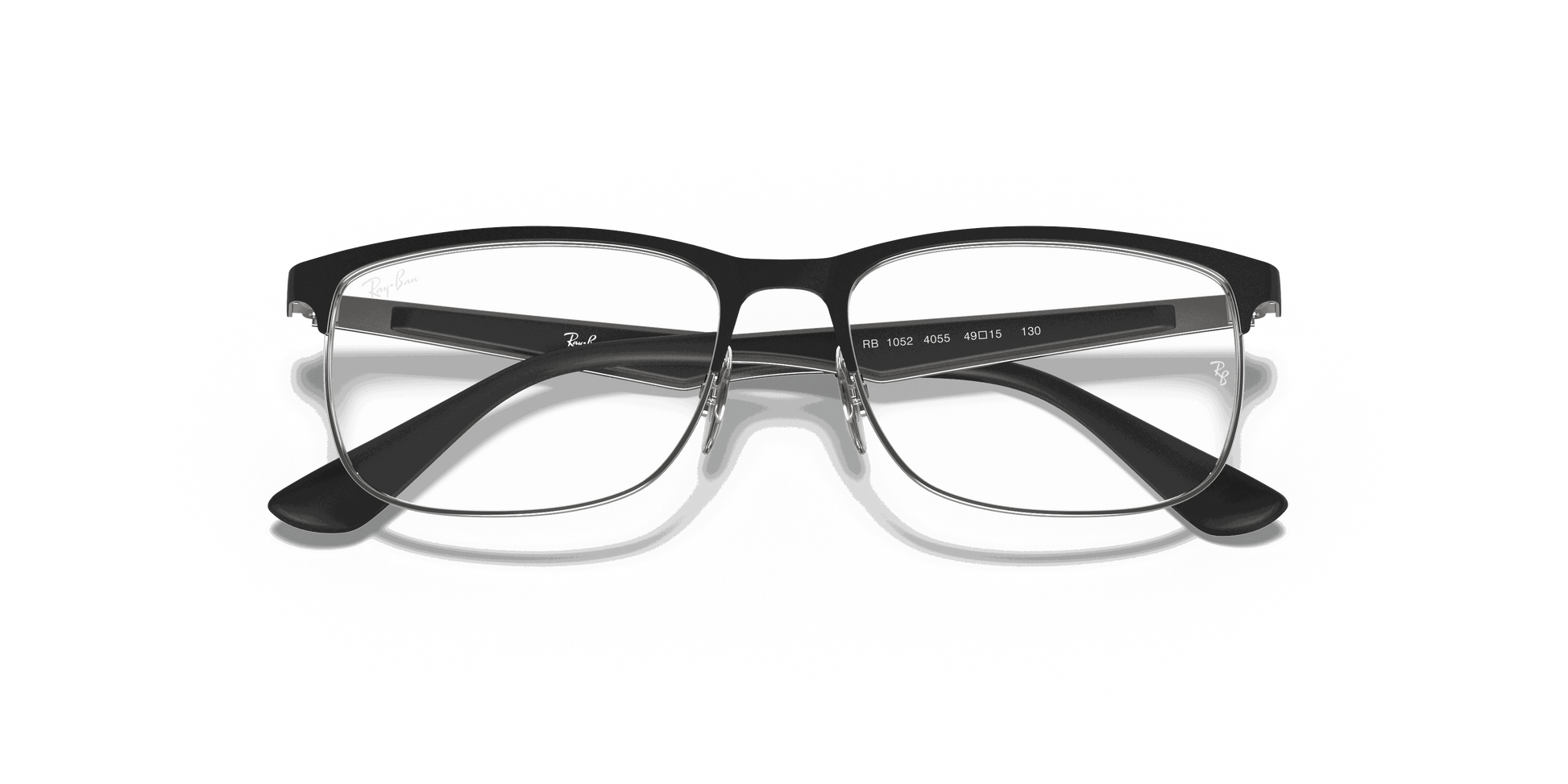 [Clear Lenses, Matte Matte Black On Silver Frame]