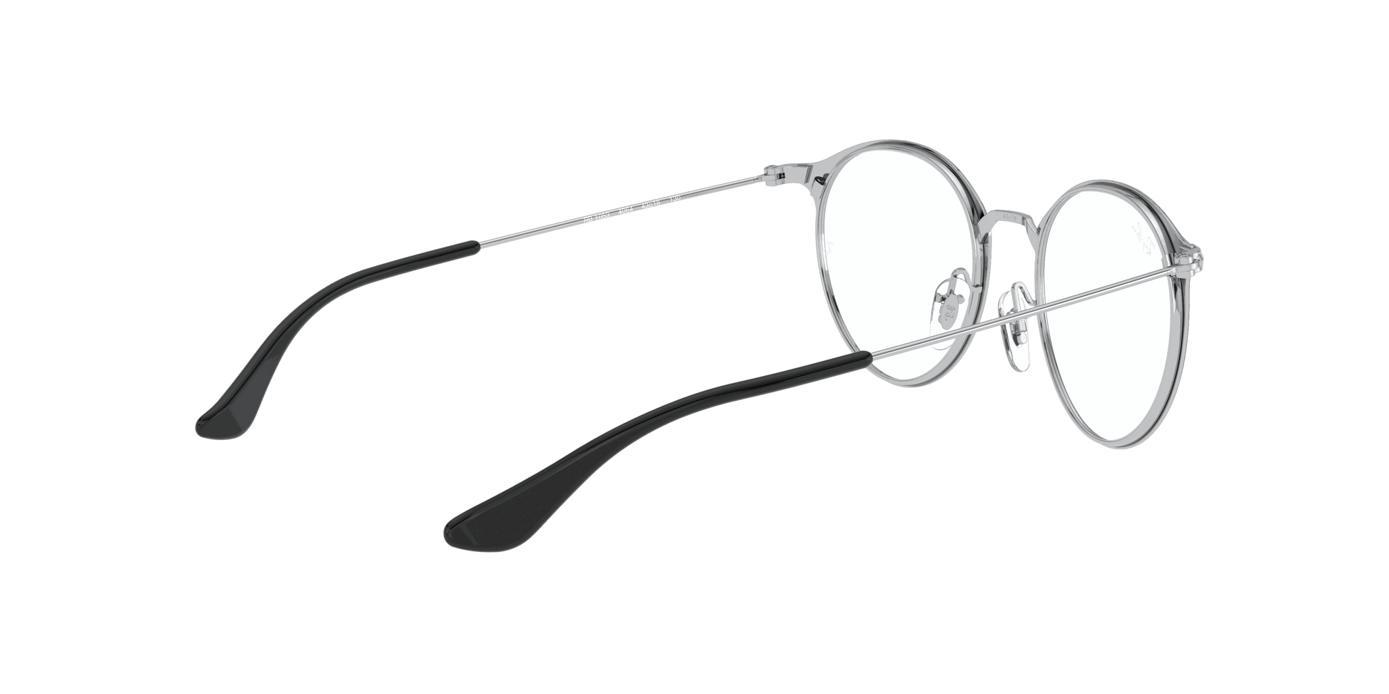 [Clear Lenses, Polished Black On Silver Frame]