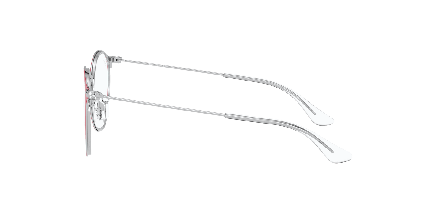 [Clear Lenses, Polished Red On Silver Frame]