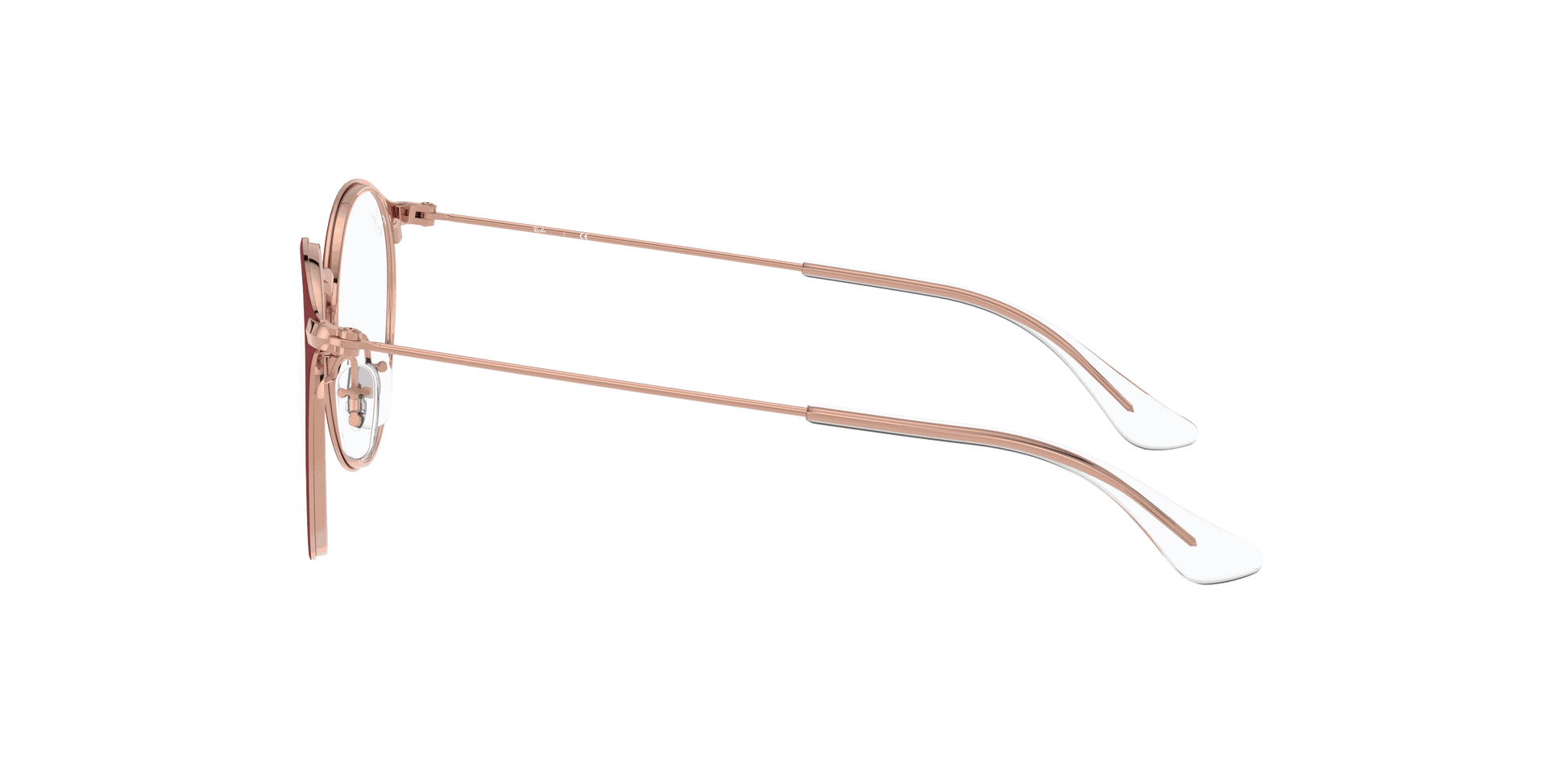 [Clear Lenses, Matte Bordeaux On Rose Gold Frame]