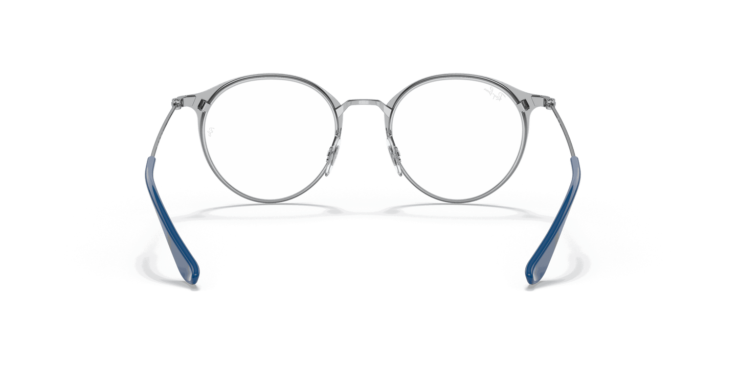 [Clear Lenses, Polished Blue On Silver Frame]