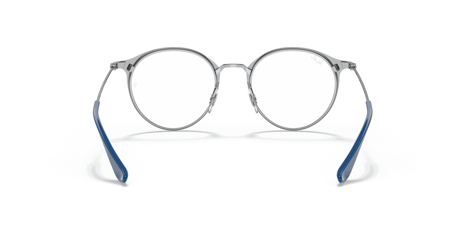 [Clear Lenses, Polished Blue On Silver Frame]
