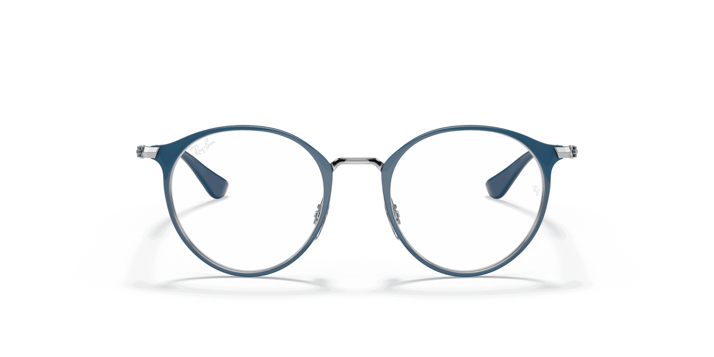 [Clear Lenses, Polished Blue On Silver Frame]