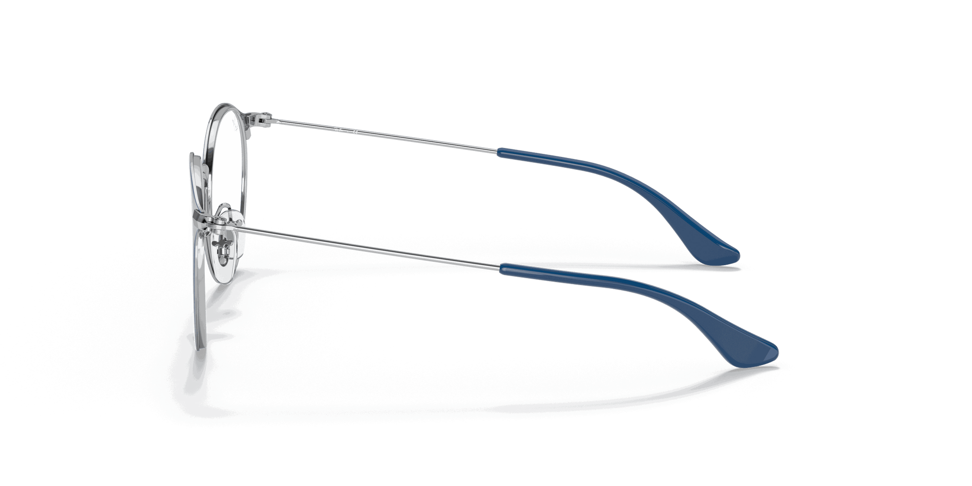 [Clear Lenses, Polished Blue On Silver Frame]