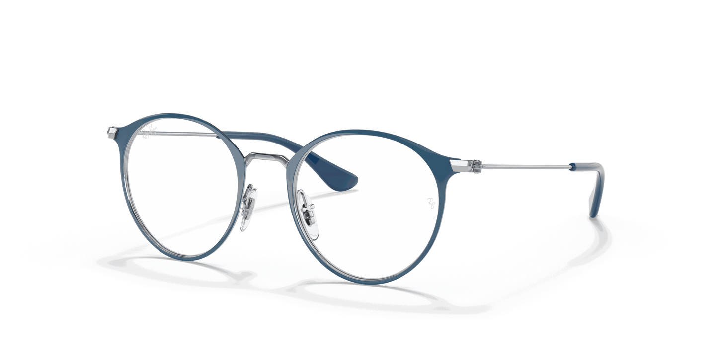 [Clear Lenses, Polished Blue On Silver Frame]