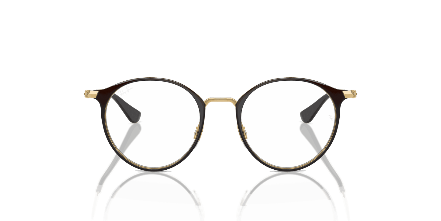 [Clear Lenses, Polished Black On Gold Frame]