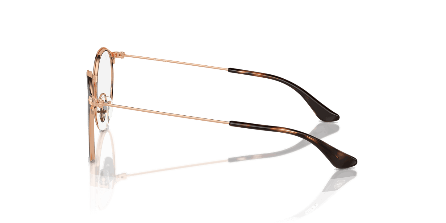 [Clear Lenses, Polished Brown On Rose Gold Frame]
