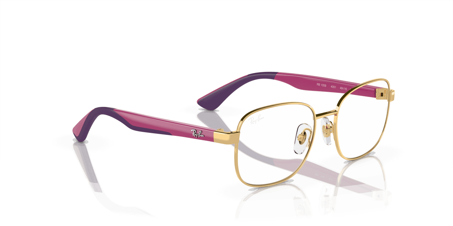 [Demo Lens Lenses, Polished Arista Gold Frame]