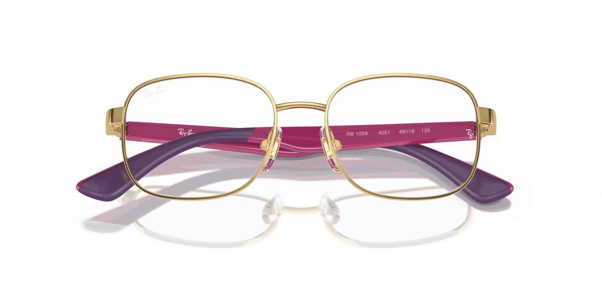 [Demo Lens Lenses, Polished Arista Gold Frame]